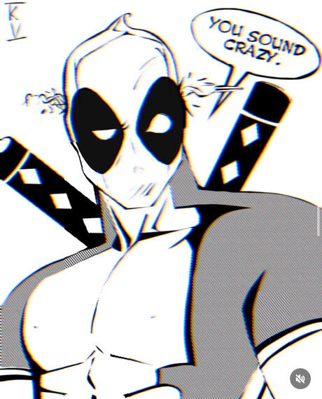 deadpool fanart plus typography